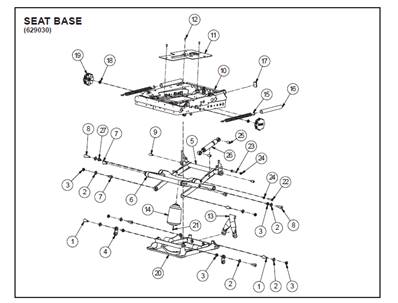 Seat 7000 BASIC, assembly 9992136