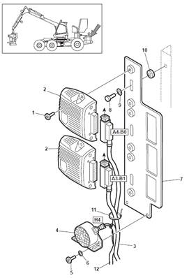 Wiring rear IQAN 9992311