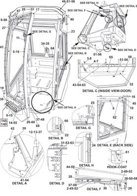 Cabin openings, assembly 9992814S2