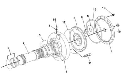 Rear drive motor, brakes 99929113