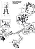 MSE08 forward drive motor, hydraulic lines 9992911S2