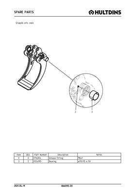 Grapple arm, male 066039203