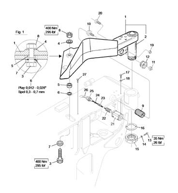 Upper delimbing knife, digital knife sensor LM0391283