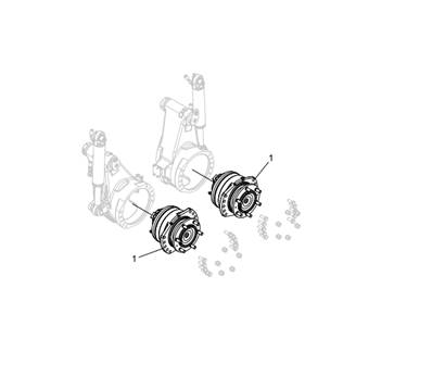 Feed roller motors 857 ccm LM043553