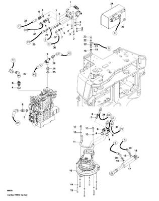 Saw hydraulics, saw unit 98XL LM999012