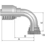 Crimp fitting Parker BSP 1 - 90° - Series 70 1B270-16-16