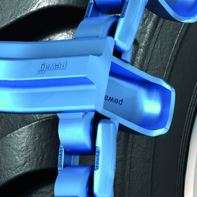 Pair of tracks bluetrack perfekt 26mm 1x1 for 710/55 Pewag 260221X1