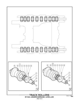 Track Rollers, R7163L Undercarriage, Leveller 4131501