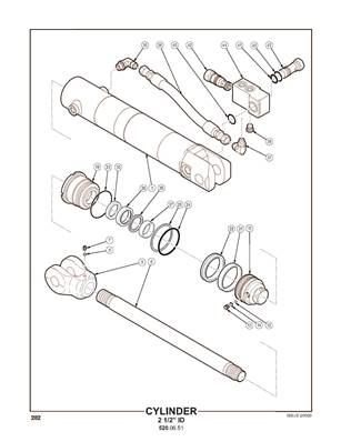 Cylinder, cab tilt 5200652