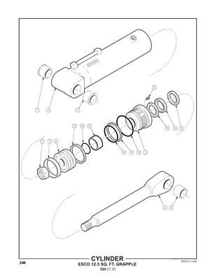 Cylinder ESCO 12.5 SQ. FT. Grapple 5201741