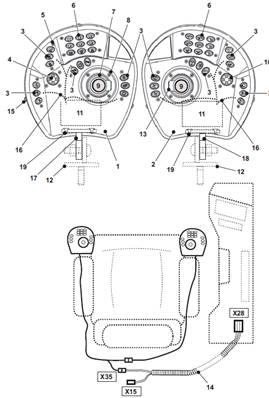 SAKAE joystick, assembly 7020857