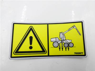 Decal Warning Eco Log 7032977