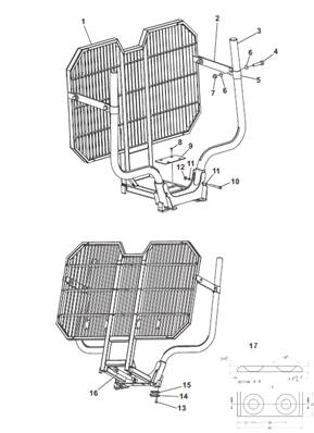 Removable grille, assembly 9903408