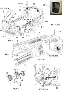 Cabin insulation, assembly 9991072