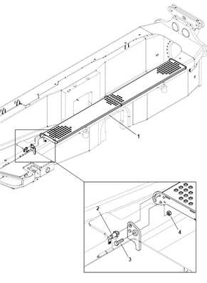 Rear platform, assembly 9991131