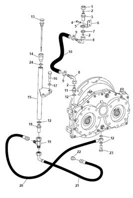 Distribution box, hydraulic lines 9991164