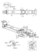 Rear frame, assembly 9991268S2