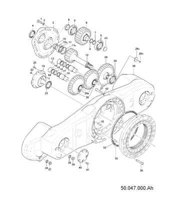 Anti-squat bogie, assembly 9991288S2