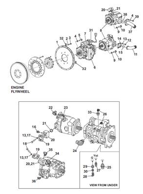 Transmission pump bracket, assembly 9991295S2