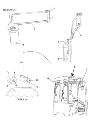 Interior mirror, assembly 9991633