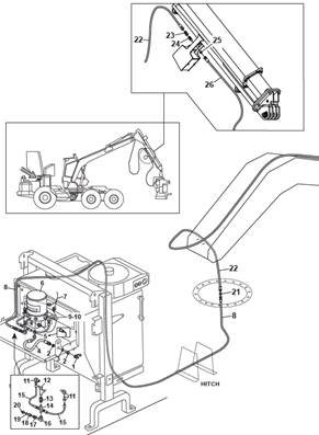 Chain lubrication, assembly 9991807