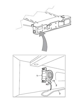 Back-up beep, assembly 9991983