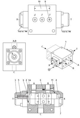 Transmission, flow divider 9992059