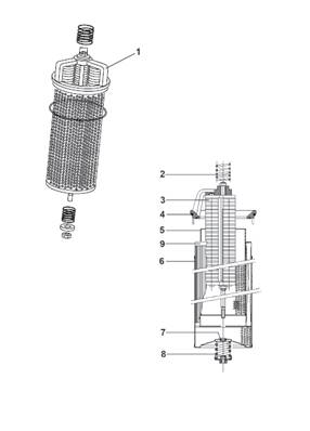 Hydraulic tank, filtration 9992365