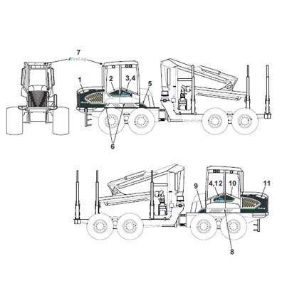 Stickers, assembly 9992392