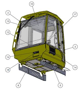 7000 seat, armrests 9992573
