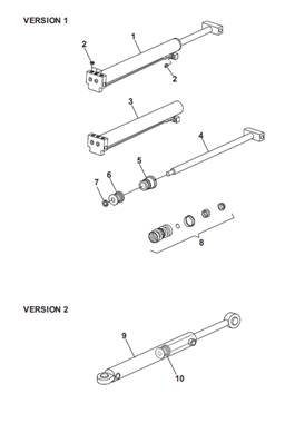 Grid hydraulic cylinder, assembly 9992661