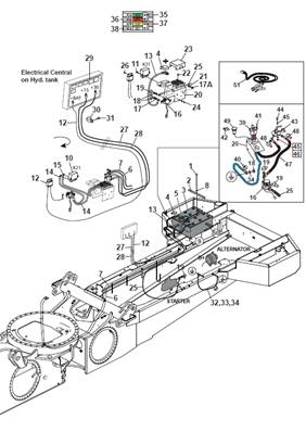 Power supply harness, assembly 9992767S2
