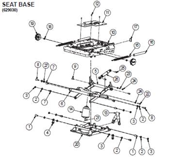Seat 7000 BASIC, assembly 9992831
