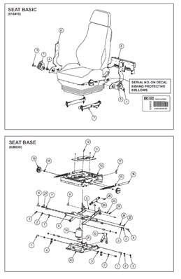 Seat 7000 BASIC, assembly 99929142S2