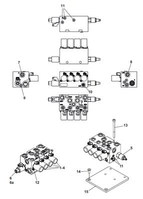 Cabin suspension valve, assembly 99929490
