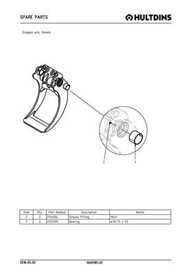 Grapple arm, female 066038502