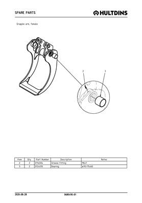 Grapple arm, female 068049001