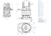 Rotator INDEXATOR GV17S M16 Ø173mm for 100mm links