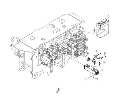 Rotator control, electrical system LM999075