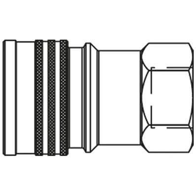 Female ball coupler G3/4 ISO B Parker IB7510