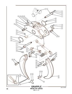 Grapple, Wear Tip Tongs 21214191