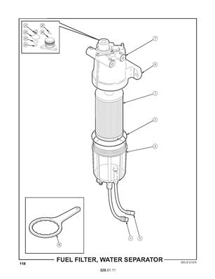 Fuel Filter, Water Separator 3280111