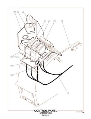 Control Panel, Armrest, RH 60535131