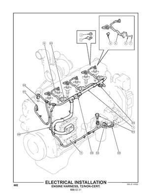 Electrical Installation, Engine Harness, T2/Non-Cert 9300232