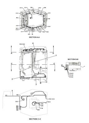 Cabin harness, mounting 7022129