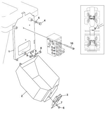 Cradle hydraulic valve protection, assembly 9902030GR
