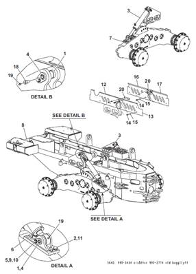 Bogie lift, assembly 9903407