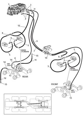 Parking brake lines 9990052