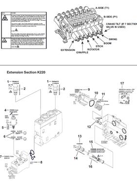 Crane distributor K220, assembly 9991333