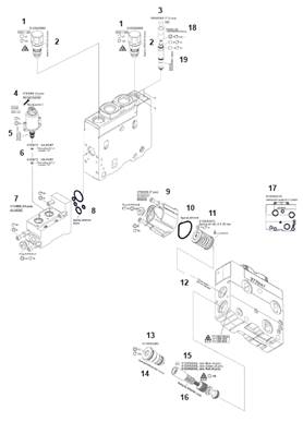 Crane distributor K220, assembly 9991741